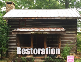 Historic Log Cabin Restoration  Dorchester County,  South Carolina